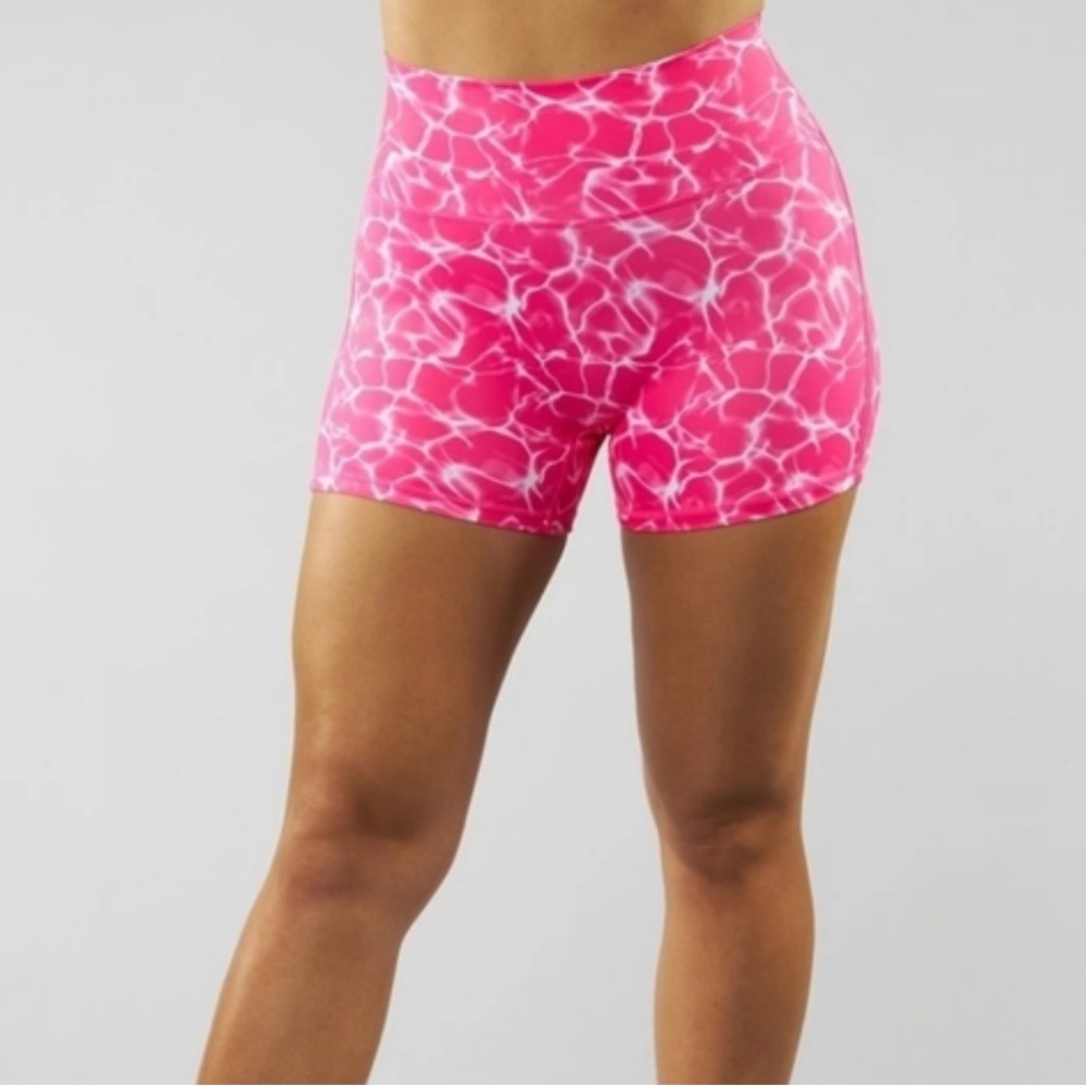 NWT BuffBunny Under the Sea Citrus Reflection Shorts - Pink Sz XS extra small